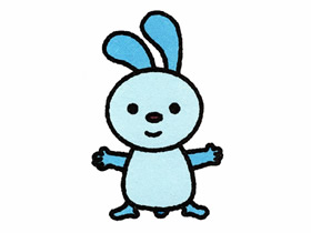 可爱卡通小兔子简笔画画法图片步骤