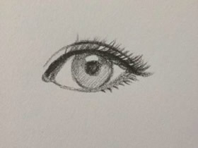 漂亮女生眼睛铅笔画画法教程