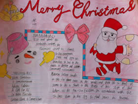小学三年级圣诞节快乐手抄报图片