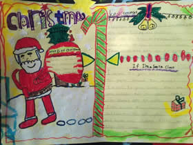 简单的小学生圣诞节手抄报图片