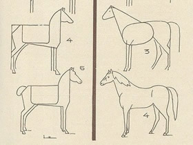 两种马的简笔画画法画法图片步骤