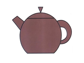 陶瓷茶壶简笔画画法图片步骤