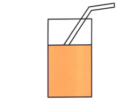 玻璃杯中的饮料简笔画画法图片步骤