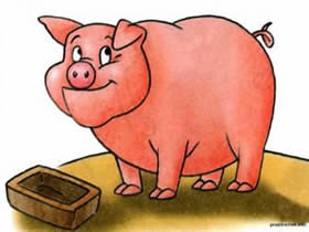 等吃饭的大肥猪简笔画画法图片步骤