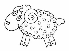 简单又可爱小绵羊简笔画画法图片步骤