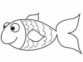 一条大鱼简笔画画法图片步骤