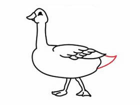 走路的鸭子简笔画画法图片步骤