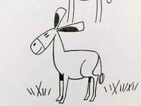 可爱小毛驴铅笔画画法教程