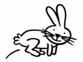 跳跃的小兔子简笔画画法图片步骤
