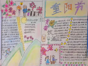 小学五年级关于重阳节的手抄报图片