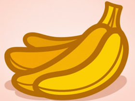一串彩色香蕉简笔画画法图片步骤