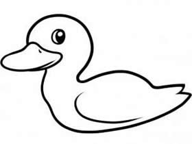 简单鸭子简笔画画法图片步骤