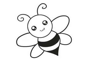 超可爱小蜜蜂简笔画画法图片步骤