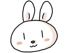 可爱卡通小白兔简笔画画法图片步骤