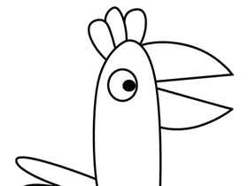鹦鹉波利简笔画画法图片步骤