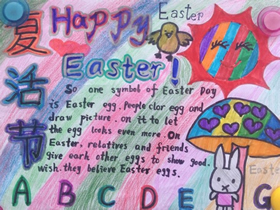六年级复活节手抄报英语图片
