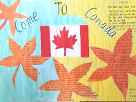 Come to Canada-介绍加拿大的英语手抄报图片