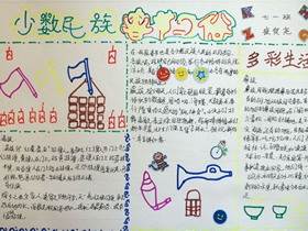 七年级少数民族春节习俗手抄报图片