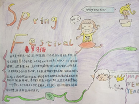 六年级欢乐过春节闹元宵手抄报图片简单