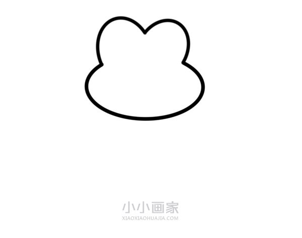 荷叶上的青蛙简笔画画法图片步骤- xiaoxiaohuajia.rouding.cn